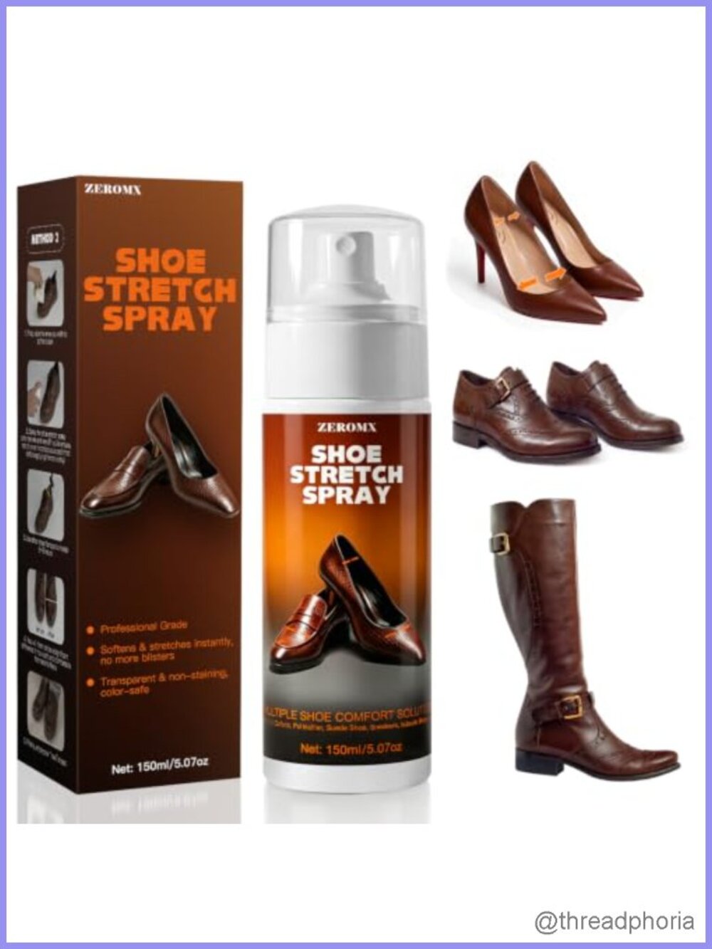 Shoe Stretch Spray Leather Softener Tight Shoes Comfort